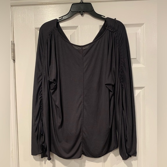 Free People Wrap Surplice Long Sleeve Top - Picture 2 of 5